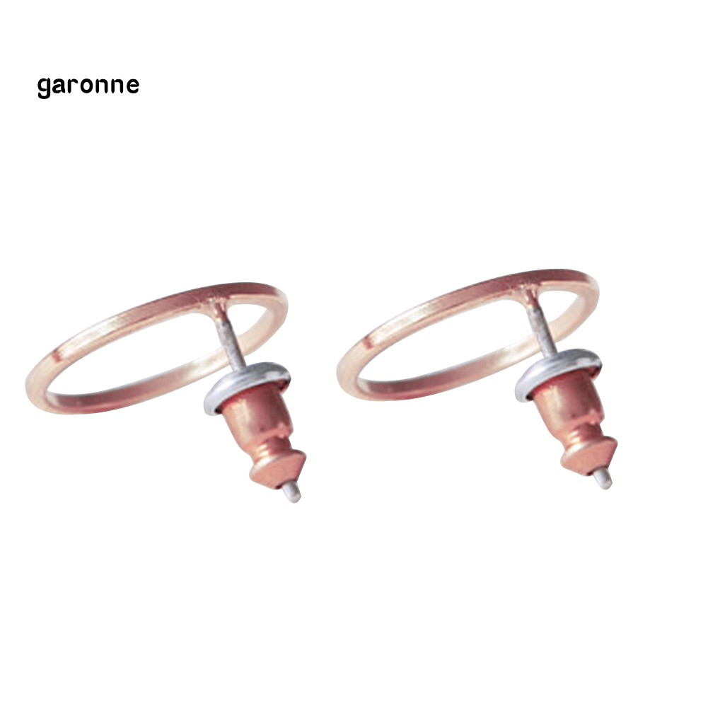 GA_Fashion Simple Hollow Circle Charm Ear Stud Earrings Women Party Jewelry Gift