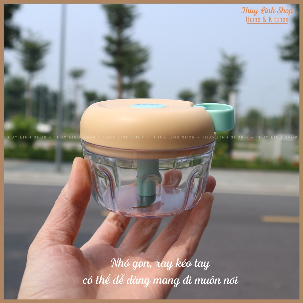 MÁY CHOPPER XAY HÀNH TỎI ỚT KÉO TAY CHÍNH HÃNG BEAR