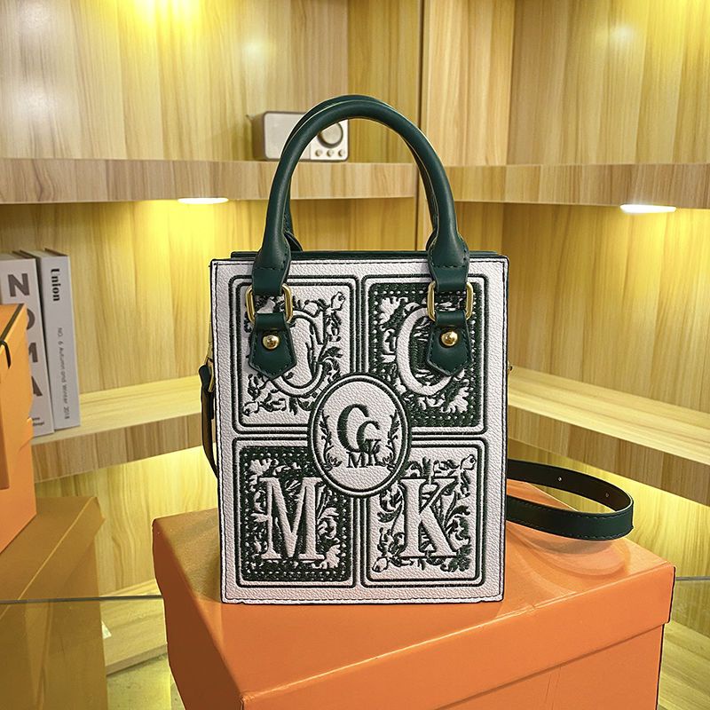 Túi Xách Tay Thêu Trang Trí Phong Cách Retro Cao Cấp Thời Trang 2022 Dành Cho Nữ