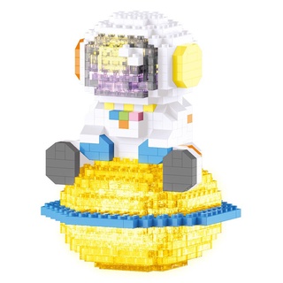 Creative mini astronaut model assemble toy set