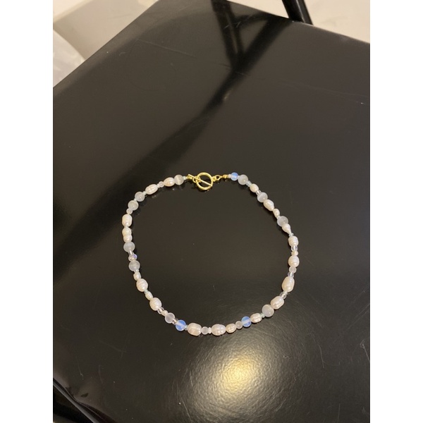 [298] Vòng cổ ngọc thô mix ngọc thạch