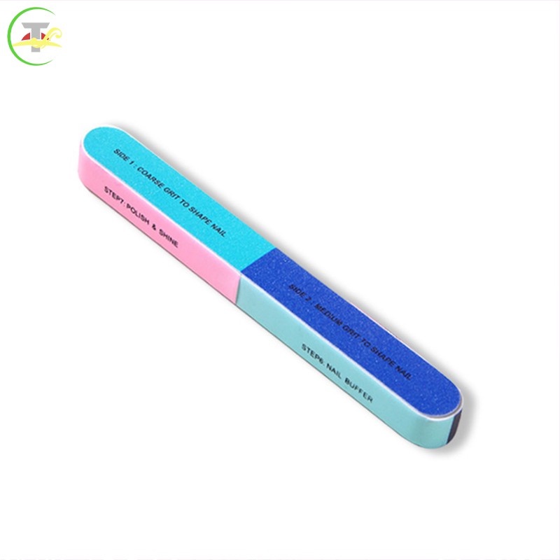 [Hàng mới về] Dũa móng tay 7 mặt nhiều màu sắc để làm móng nghệ thuật chuyên nghiệp