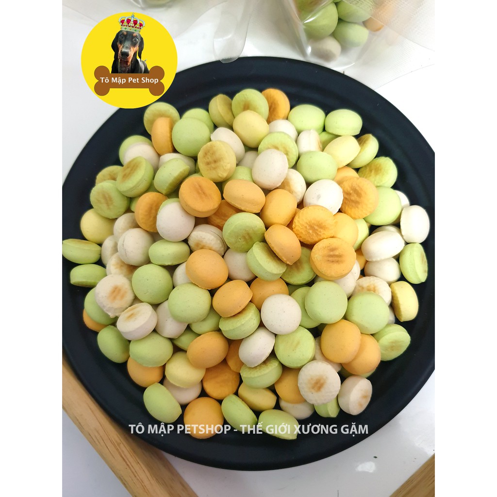 [RẺ NHẤT SHOPEE] BÁNH QUY BI SỮA TRÒN CHO CHÓ