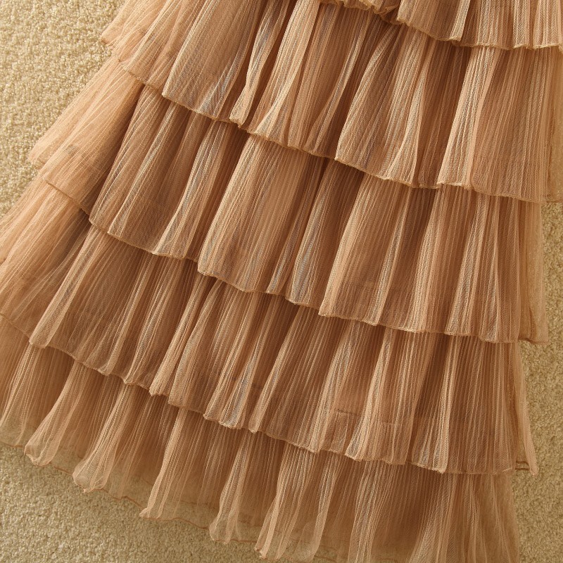 Chân váy ren tầng dài, chân váy công chúa (6 tầng) 151119 (Ảnh chụp thật) (Hàng oder chuẩn hình 100%) | BigBuy360 - bigbuy360.vn