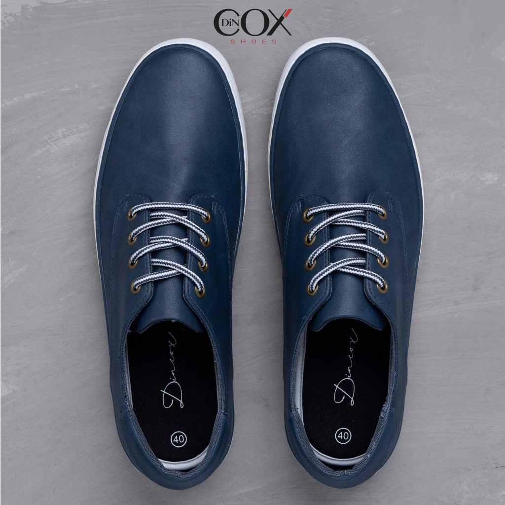 Giày Da Sneaker Nam Chính Hãng DINCOX- E11 NAVY Phong Cách Tây Lịch Lãm