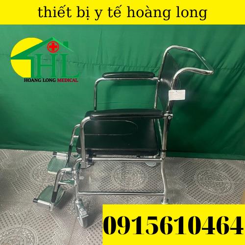 Ghế Bô Vệ Sinh cho người già Lucass GX-900, Có Đệm, có Bánh Xe, Chỗ Gác Chân