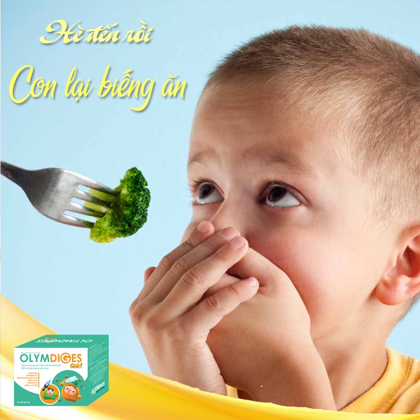 Cốm Olymdiges gold cải thiện biếng ăn suy dinh dưỡng, giúp trẻ ăn ngon, hệ tiêu hóa khỏe mạnh 20 gói
