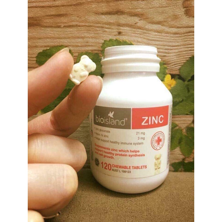 Viên uống Bổ sung Kẽm Zinc Bio Island 120 viên của Úc