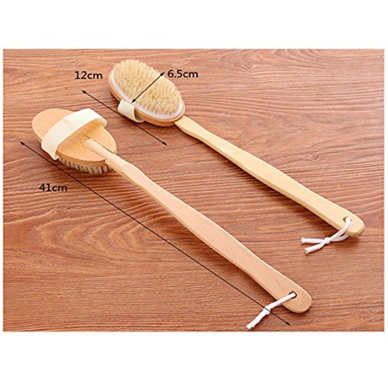 Bàn Chải Tắm Cọ Da Khô, Tẩy Da Chết Body, Cây Chà Da Khi Tắm Massage Body Cực Đã Loại Tháo Rời FMA1125