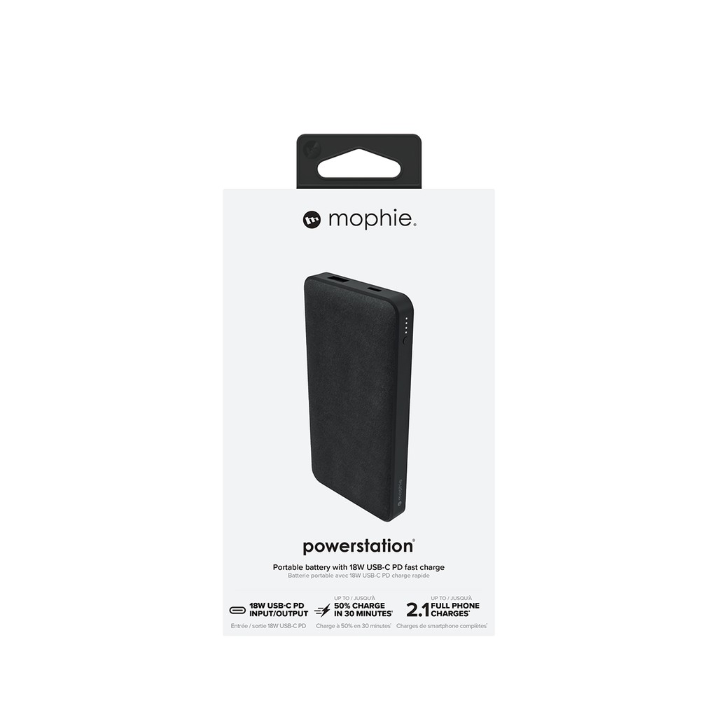 Sạc dự phòng Mophie Powerstation 10,000mAh Power Delivery Hỗ trợ sạc nhanh PD 18W