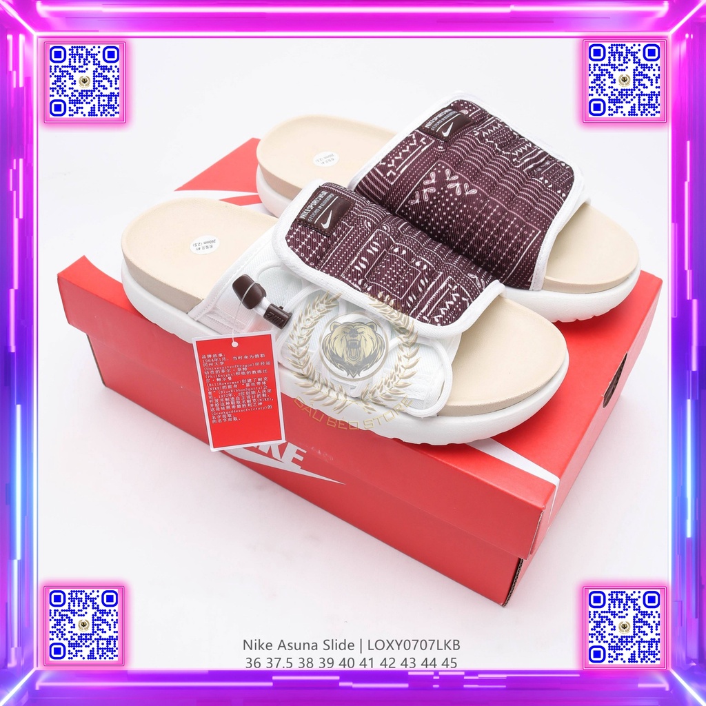 DC4666 Nhận Order Theo Mẫu Giày ***Best Quality Sneaker ***Asuna Slide"Black/White"