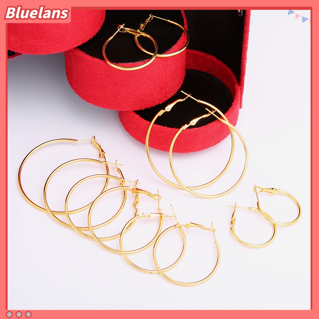 6 Đôi bông tai dáng tròn