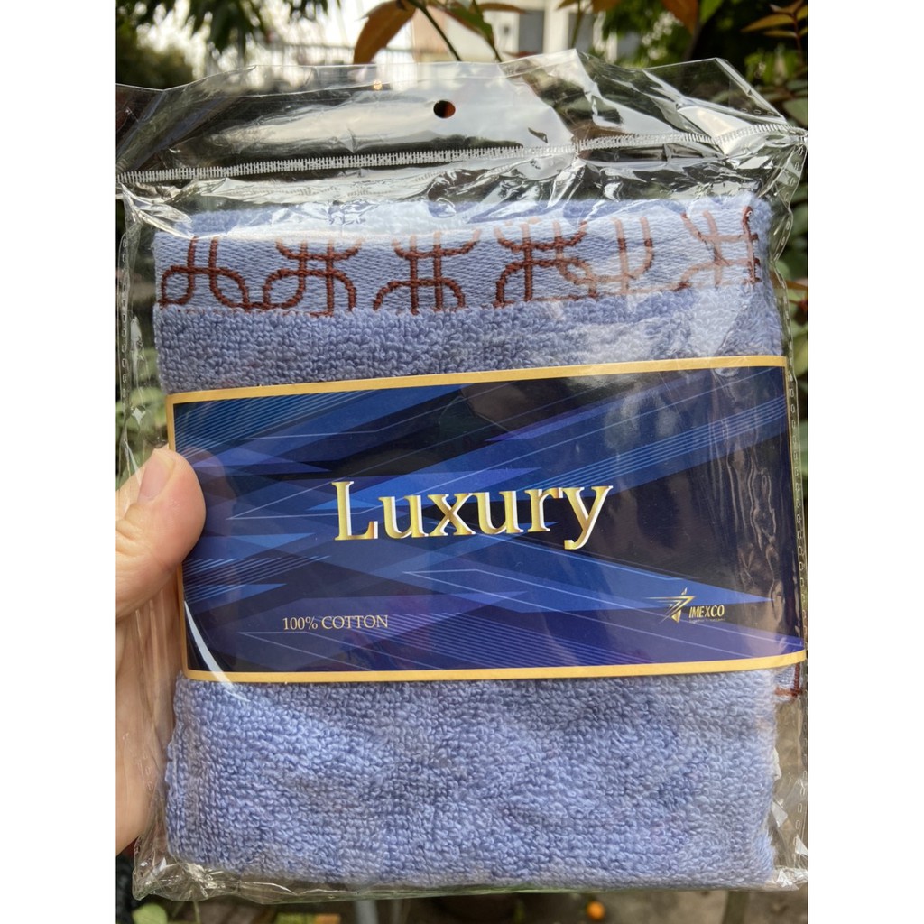 KHĂN MẶT LUXURY 100% COTTON KT 33X47CM