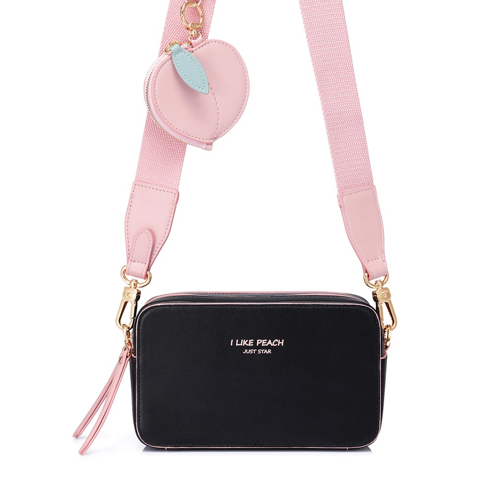 Túi Đeo Chéo Thời Trang Just Star 172455 Charm Đào