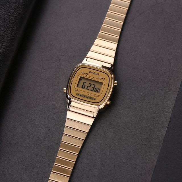 Đồng hồ nữ dây kim loại chính hãng Casio LA670WGA-9DF