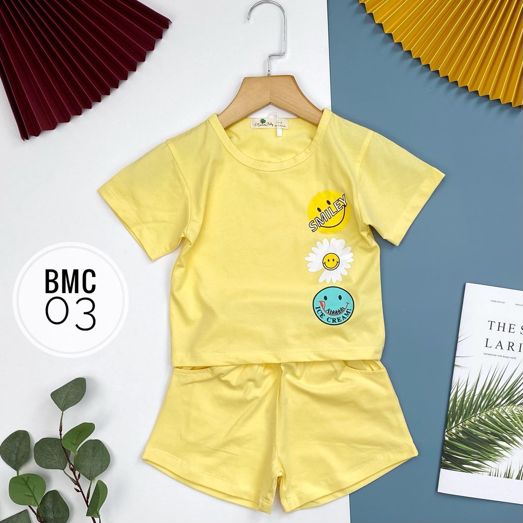 Bộ BG mặt cười quần đùi LITIBABY S9/14