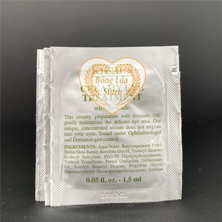 Combo Sample Kem Mắt Bơ Kiehl's/Kiehls Treatment Avocado #7,5ml (1,5mlx5 gói)