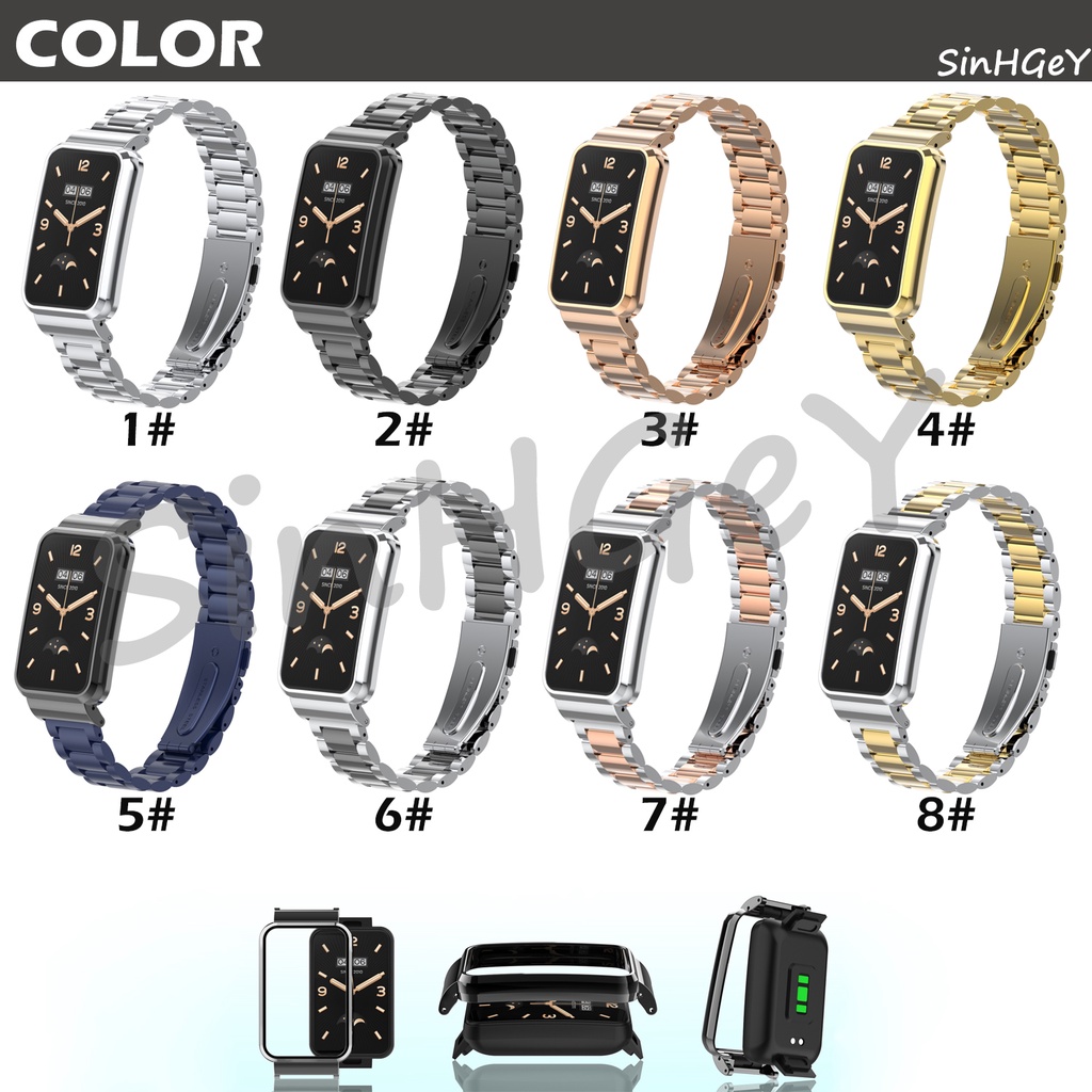 Dây Đeo Thay Thế Chất Liệu Kim Loại Không Gỉ Cho Xiaomi Mi Band 7 Pro 7Pro