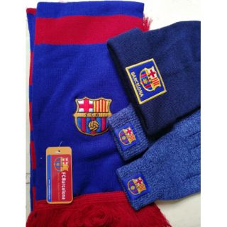 Khăn len găng tay len mũ len Barcelona
