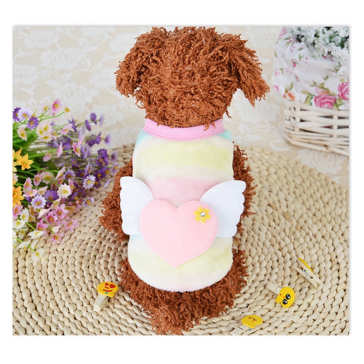 Áo Không Tay Vải Cotton Flannel Giữ Ấm Cho Thú Cưng