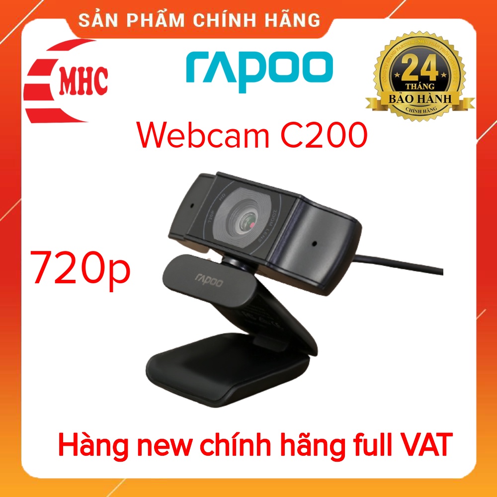 Webcam Rapoo C200 HD 720p Chính Hãng Giá Tốt, Siêu Nét bh 2 năm | BigBuy360 - bigbuy360.vn