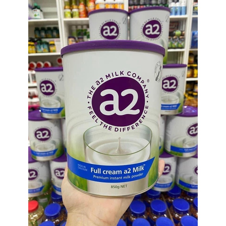 Sữa Bột Nguyên Kem A2 ÚC Cho Bé hộp 850Gr - Sữa Bột Úc Giúp Bé Tăng Cân, Phát Triển Xương & Tăng CHiều Cao Tối Đa