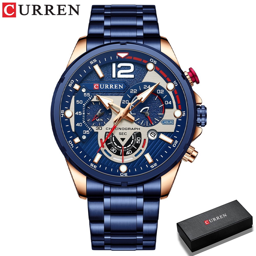 Đồng hồ CURREN 8395 chống nước phong cách thể thao sáng tạp sang trọng thời trang cho nam