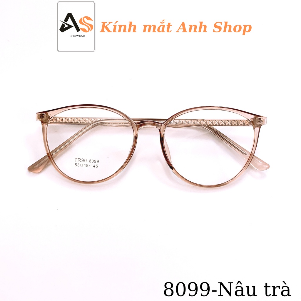 Gọng kính mắt mèo chất liệu nhựa lõi kim loại 8099