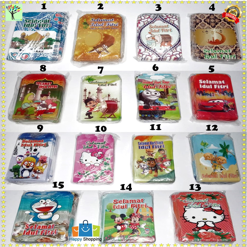 Set 10 Phong Bì In Họa Tiết Độc Đáo Dễ Thương