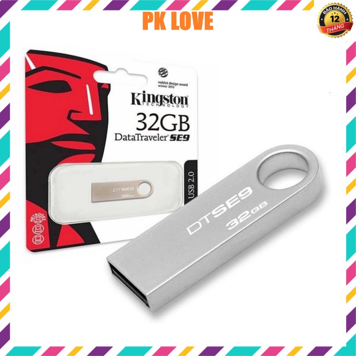 USB Kingston SE9 2GB/4GB/8GB/16GB/32GB/64GB chính hãng, chống nước