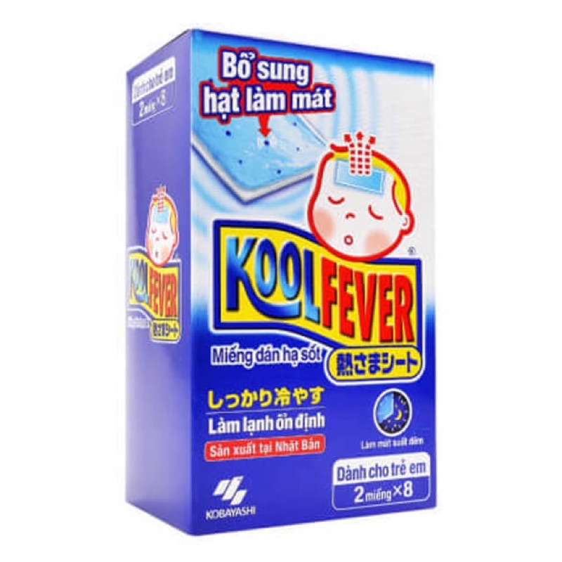 Miếng dán hạ sốt Koolfever (Hộp 16 miếng)