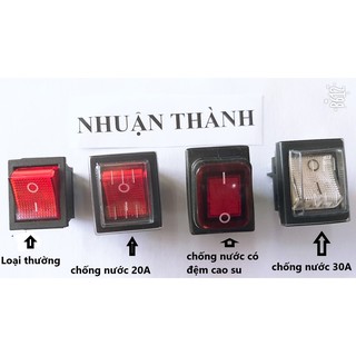 Công tắc máy hàn bập bênh 4 chân có đèn on off