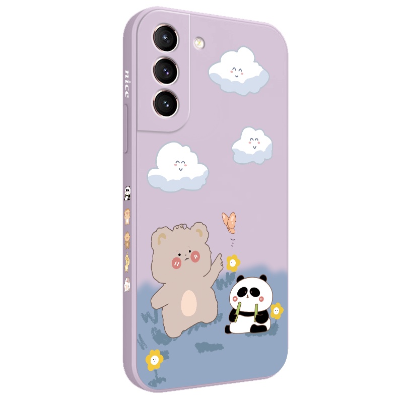 Ốp Điện Thoại Mềm Hình Gấu Trúc Cho Samsung Galaxy S21 S20 FE Ultra Plus