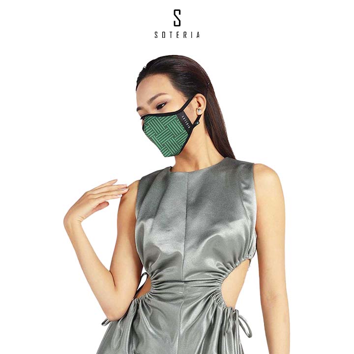 Khẩu trang tiêu chuẩn Quốc Tế SOTERIA Cerulean ST014 - Bộ lọc N95 BFE PFE 99 lọc đến 99% bụi mịn 0.1 micro- Size S,M,L