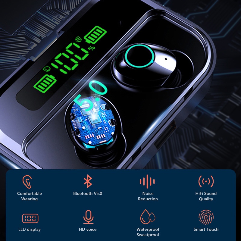 Tai nghe Vitog TWS bluetooth 5.1 không dây chơi game