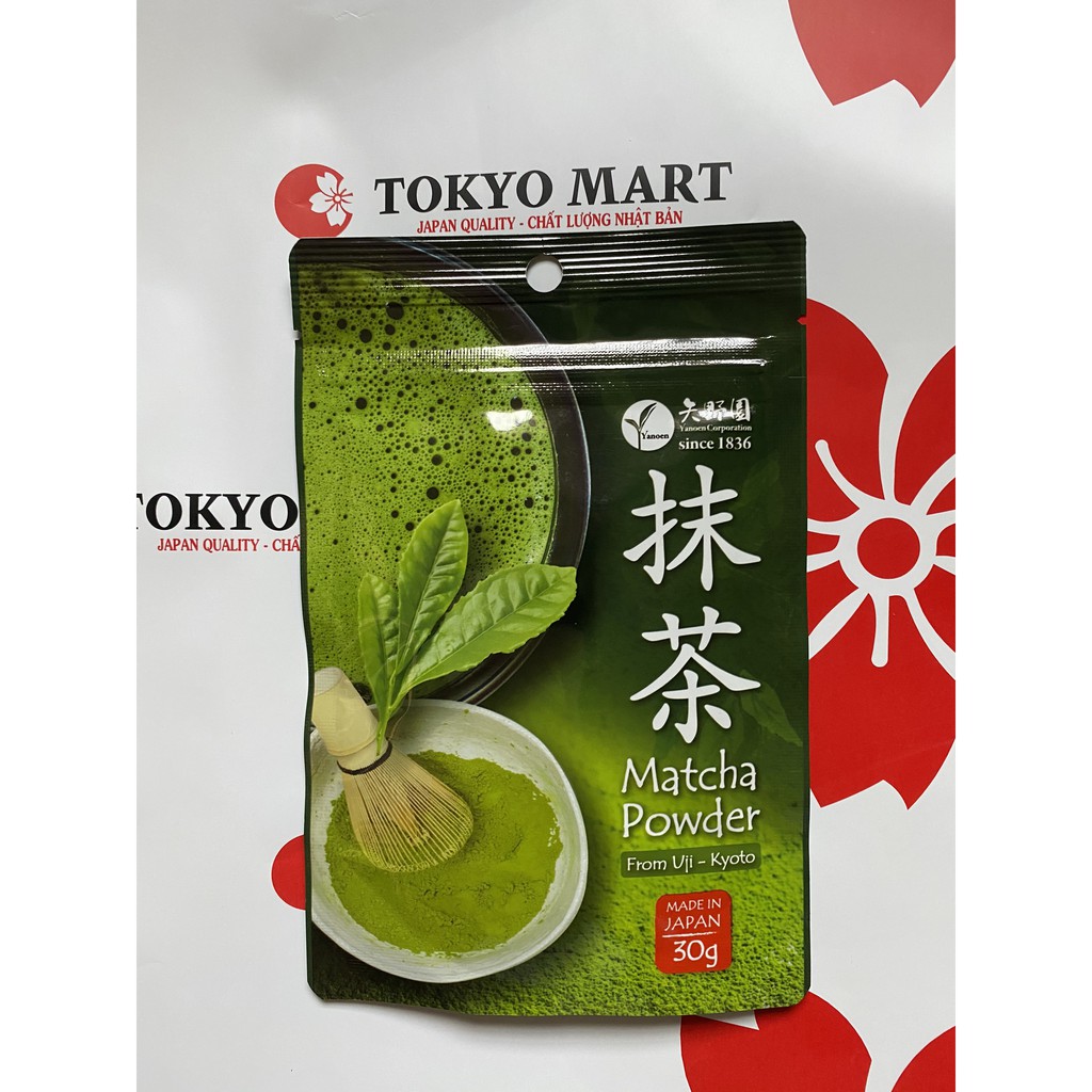 BỘT TRÀ XANH MATCHA UJI YANOEN 30G (NHẬT BẢN) Date 19/10/2022