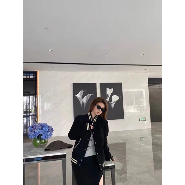 Áo khoác bomber Saint Laurent Teddy Jacket