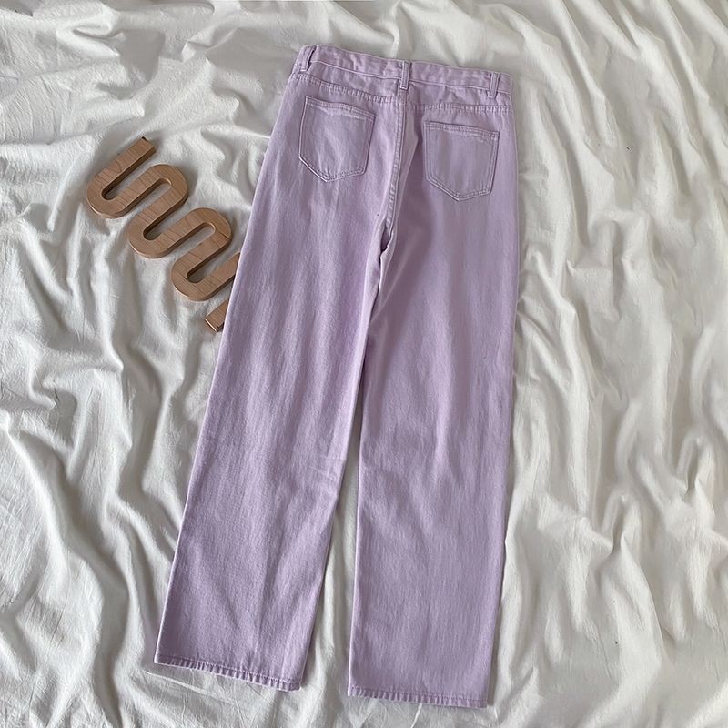 ORDER_ Quần Jeans Trơn Tím Mộng Nơ Q24 | BigBuy360 - bigbuy360.vn