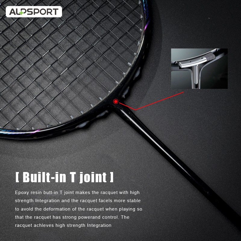ALPSPORT Vợt Cầu Lông ALP BBQ2.0 8U G5 Ultra 100% Sợi Carbon Siêu Nhẹ