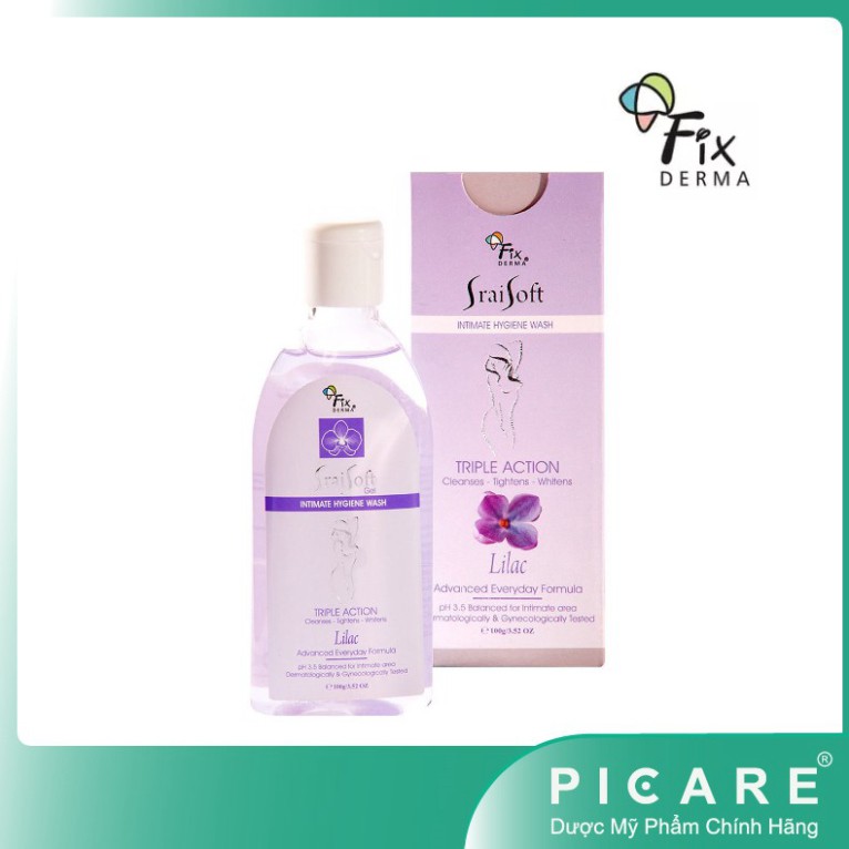 [CHÍNH HÃNG] Fixderma Gel Vệ Sinh Hương Hoa Tử Đinh Hương Srai Soft Gel – Lilac 100g