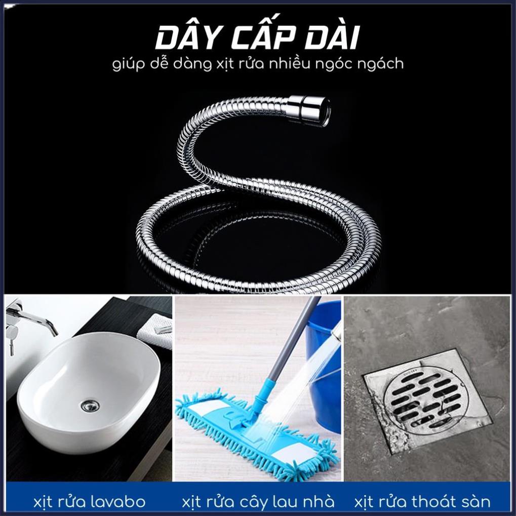 Bộ vòi xịt vệ sinh đa năng chất liệu đồng mạ crom mặt gương bóng HIWIN PJF-2020