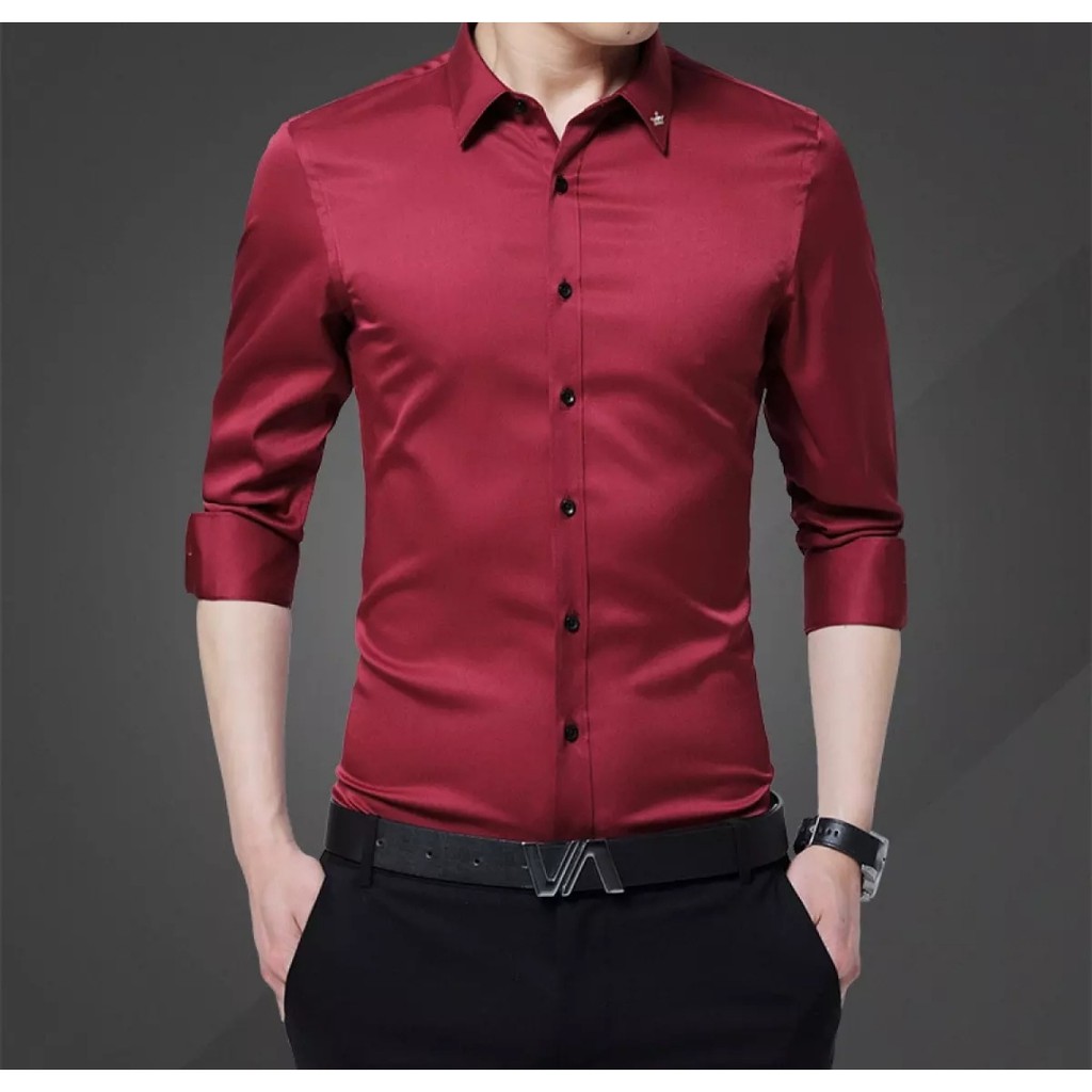 Áo sơ mi nam cổ bẻ dài tay dáng ôm [Cung cấp Sỉ Toàn Quốc] | BigBuy360 - bigbuy360.vn