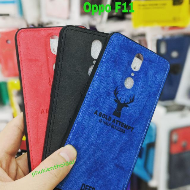 Ốp lưng Oppo F11 FREESHIP Từ 50k chống sốc vải mềm đầu hươu cao cấp