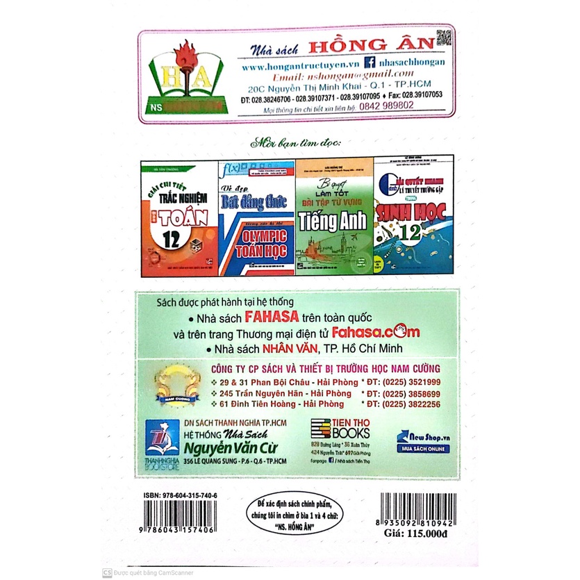 Sách - Trắc nghiệm theo chuyên đề Hóa Vô Cơ  - HAB