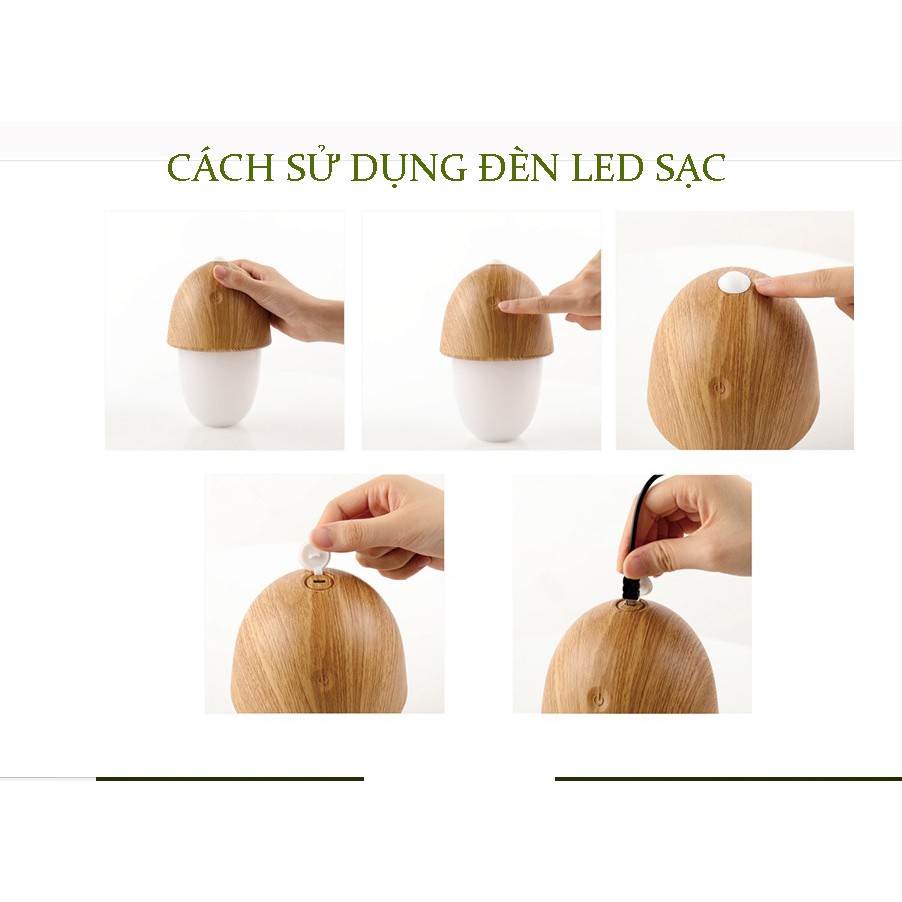 Đèn để bàn tích điện cảm ứng chạm điều khiển nhiều mức sáng, đọc sách, đen