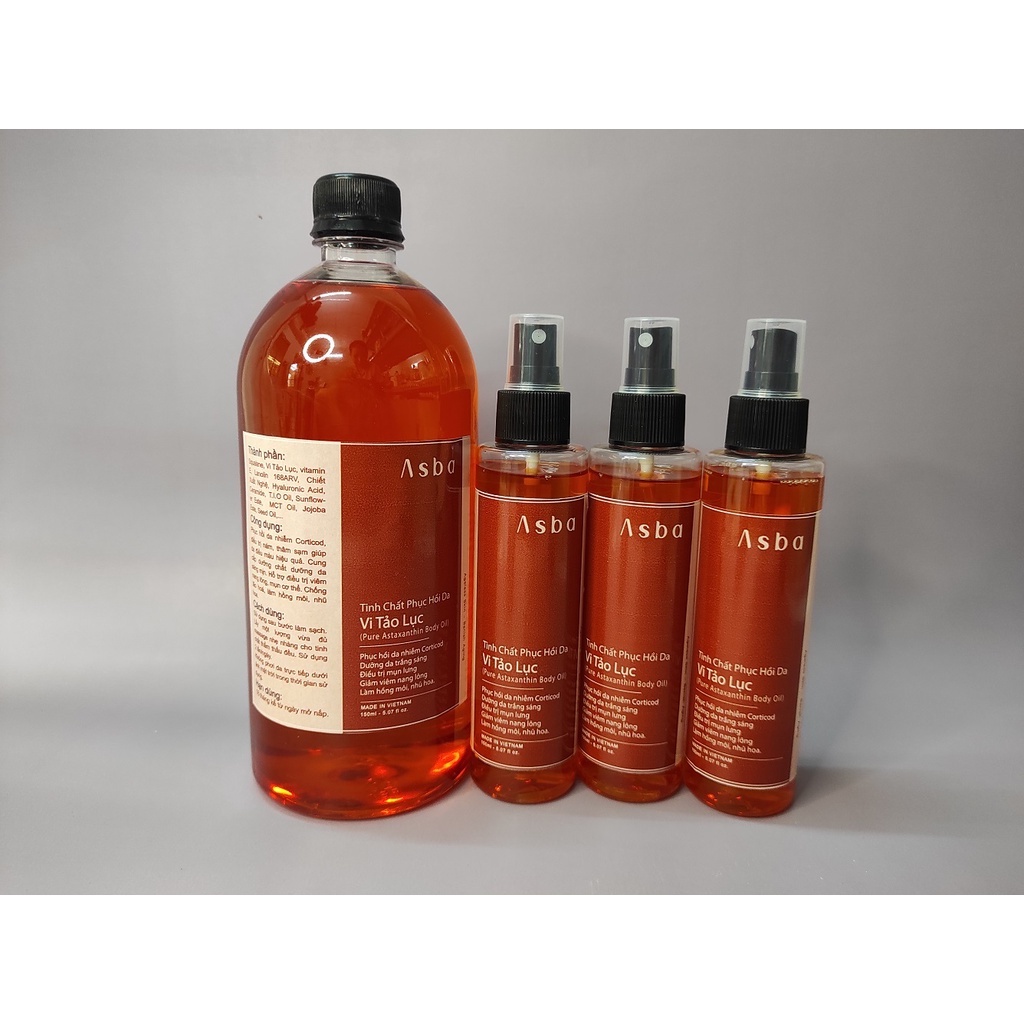 Dầu Dưỡng Da Body Oil BHA, Vi Tảo Lục Giúp Sáng Da, Bóng Mướt, Giảm Nang Lông (180ml)