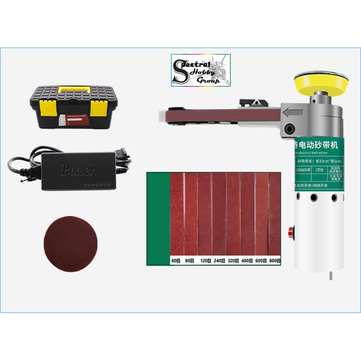 Dụng cụ máy khoan mài dây đai cầm tay mini đa năng handheld small electric belt polishing Longxiang