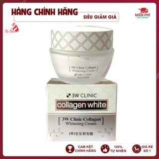 [Dùng Là Mê - Hàng Nhập Khẩu] Kem dưỡng trắng da - Kem dưỡng ẩm chống lão hóa chiết xuất Collagen 3W Clinic 50ml