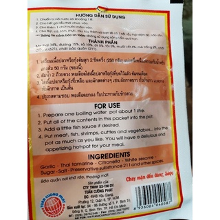 Lẩu thái lan chua cay Curry Paste 50g