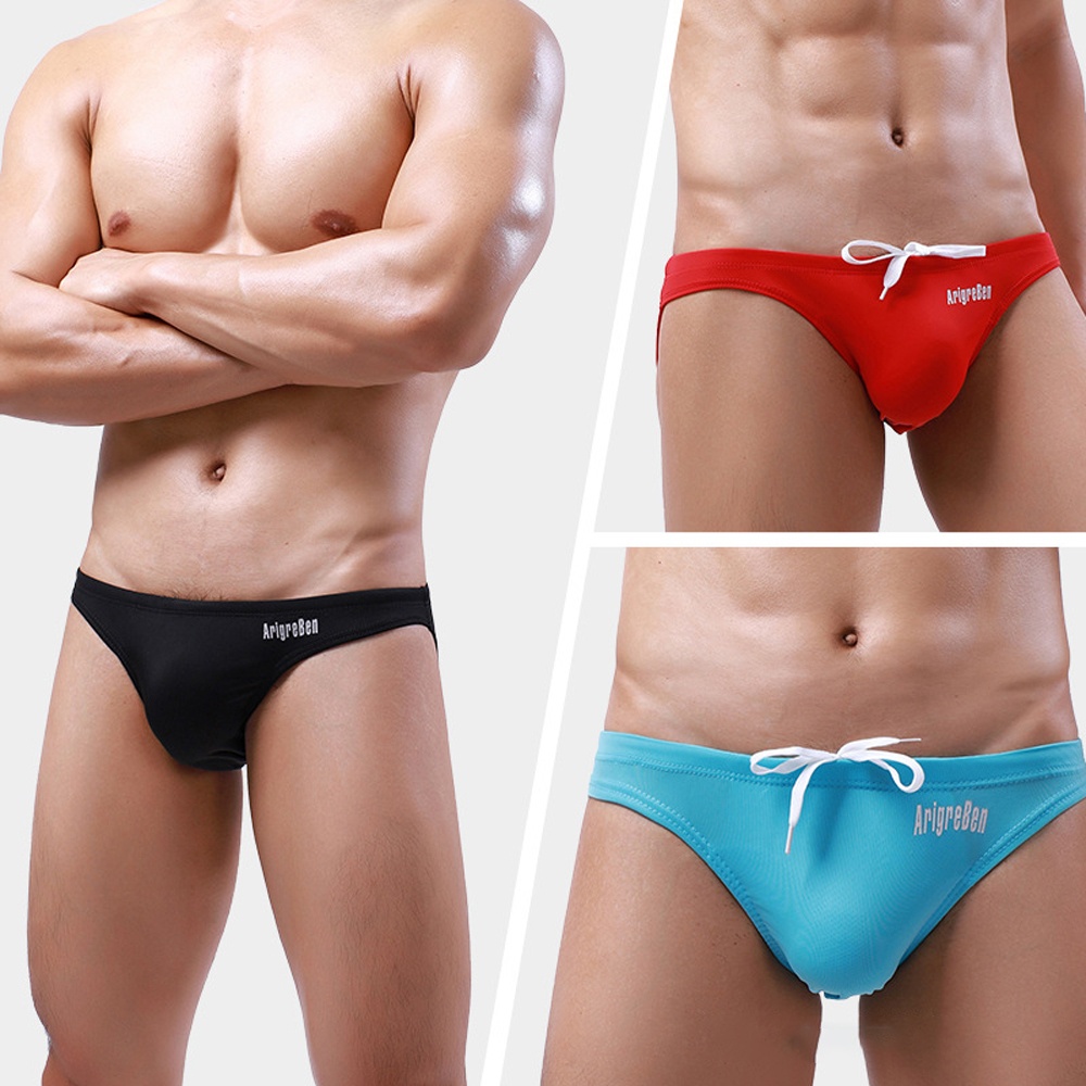 Swimwear Pants Solid Color Summer Swimming Trunks Underpants Underwear